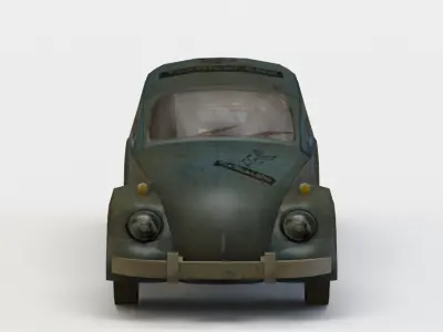 Car bug Low-poly 3D model