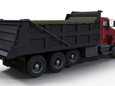Generic Dump truck  Low-poly 3D model