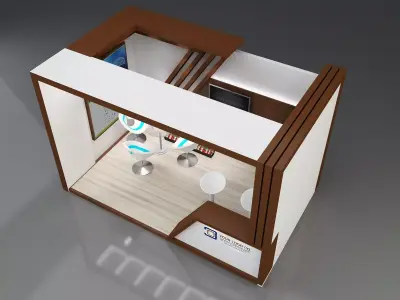 Booth Exhibition Stand a170  3D model