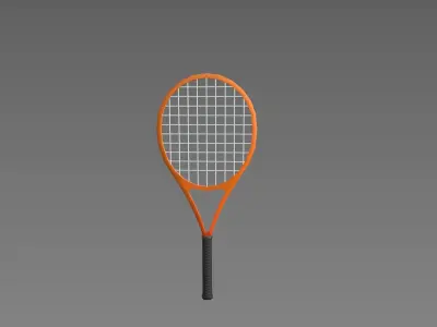 Prop248 Tennis Racket Low-poly 3D model