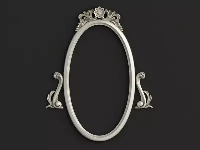 Oval Mirror Frame 3D model