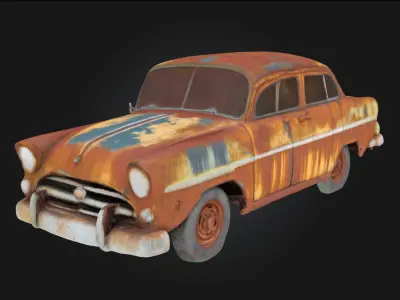 Rusty Classic  A Vintage Relic Reclaimed by Time 3D model