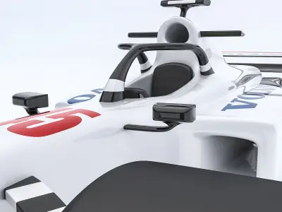 3D Formula 1 car model 10 Low-poly 3D model