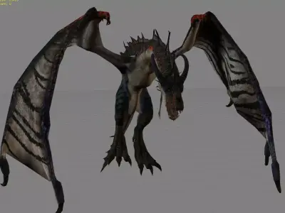 Dragon Fantasy Animal  Low-poly 3D model