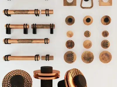 Luxury hardware Low-poly 3D model