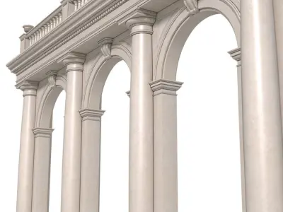 Arched doorway Arcade 3D model