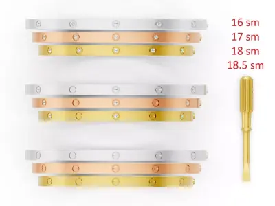 LOVE Bracelet Small Model 3D print model