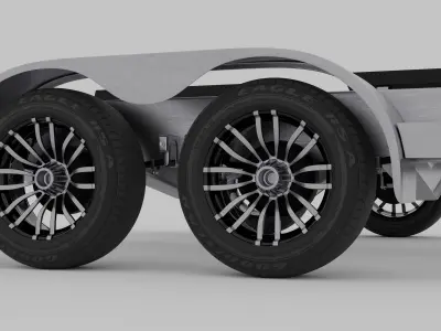 Boat Trailer 3D model order