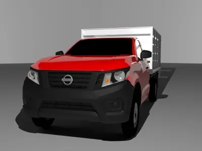 nissan np300 estaquitas Low-poly 3D model