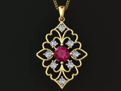 Pendant Diamond Free 3D print model