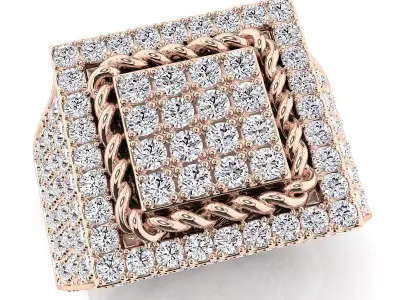 Big fancy mans ring 3D print model