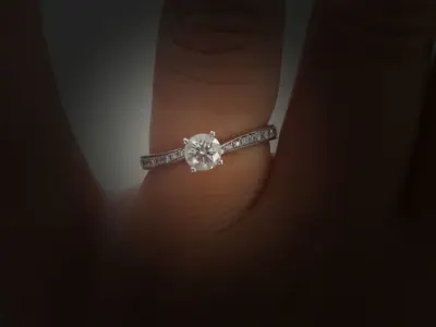 Engagement Wedding Ring 3D print model