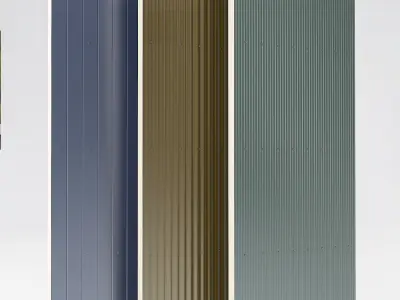 sloped roof-sandwich panel 3D model