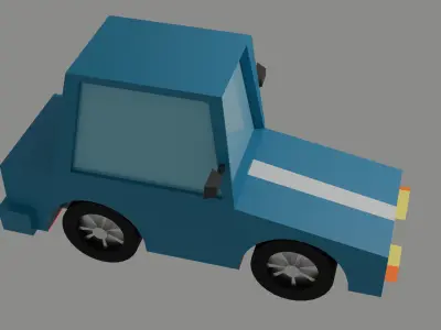Low-Poly Car Low-poly 3D model by jothisoruban-mac
