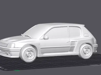 Peugeot 205 T16 3D Car Model 3D print model
