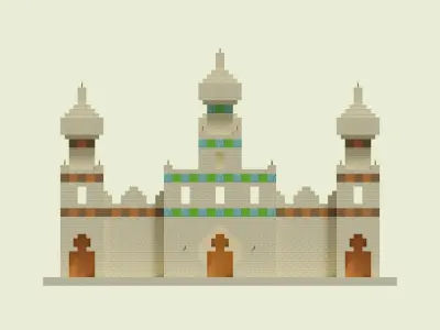 Arabasque Walls 3D model