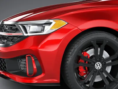 Volkswagen Jetta GLI 2022 3D model