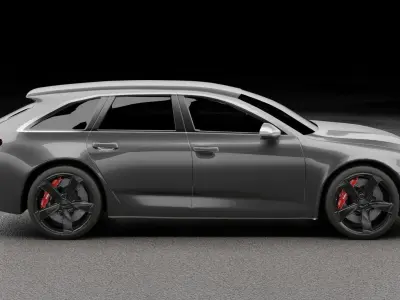 AUDI RS6 2019 3D model