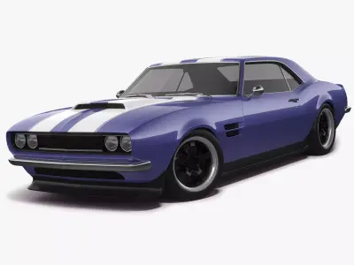 Generic Muscle Car 3D model