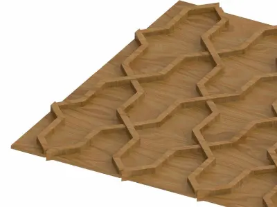 Decorative panel STL 3D model 14