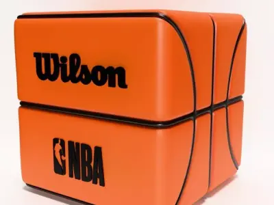  Square Ball Wilson NBA Props Second Life toy 3D print model