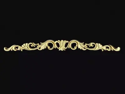 Central decor ornament for furniture 3D model 158