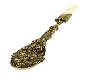 Royal Gold Premium Elite Knife 3D model