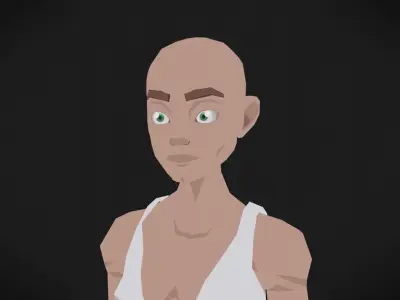 Colorly - Philosopher Guy - Game Ready - Rigged - Customizable Low-poly 3D model