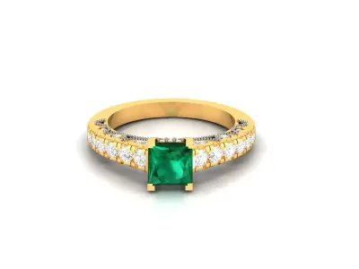 Women Engagement Wedding Ring 3dm Render Detail 3D print model