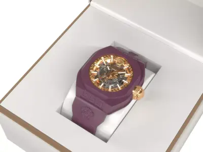 V-Legend Skeleton Watch VE7L00123 Low-poly 3D model