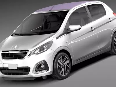 Peugeot 108 5-door 2015 3D model