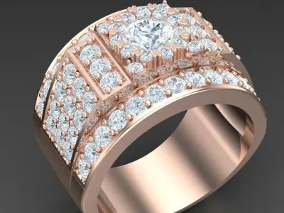 Luxury Men Rings Designs 5MR075 3D print model