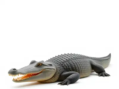Crocodile Resting Realistic Model Pack Low-poly 3D model