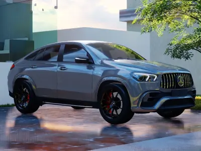 Mercedes GLE 63  S Coupe Amg 2021 3D model