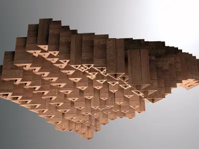 Parametric Ceiling Design Grasshopper Rhino Files Download 3D model