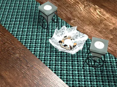 Tea Light Set Free 3D model