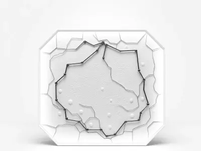 Abstract Geometric Wall Art Model Pack Low-poly 3D model