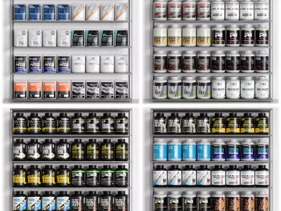 Sports Supplement Pack 3D model