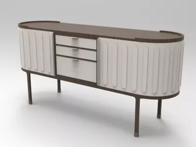 Dia Sideboard Low-poly 3D model