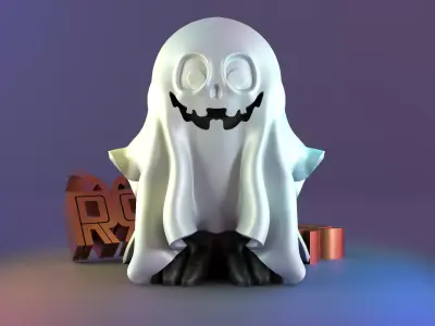 Halloween spirit decor GHOST 05 3D print model