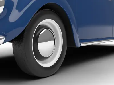 Volkswagen Beetle 1300 1963 3d model 3D model