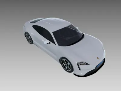 Porsche taycan Turbo 2019 3D model