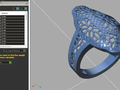 Fancy Womens Rings Plain Rings Ready STL 3DM Models Rings 3D print model 39