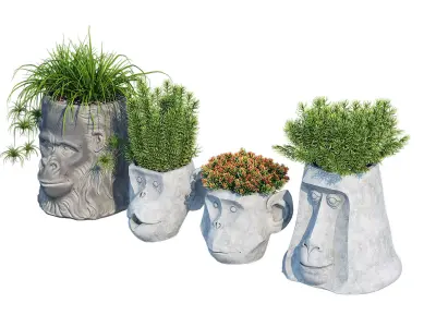 Monkey Head 3D model