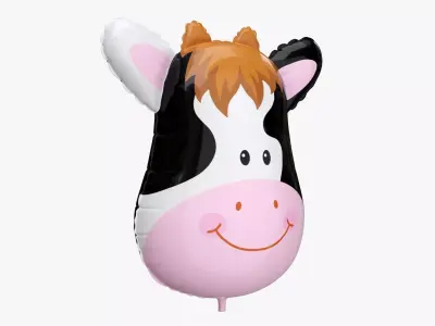 Foil decoration balloon 09 Cow 3D model