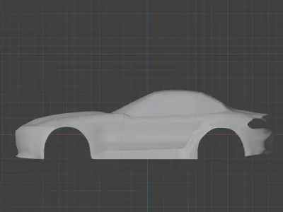 simple car design object  3D model