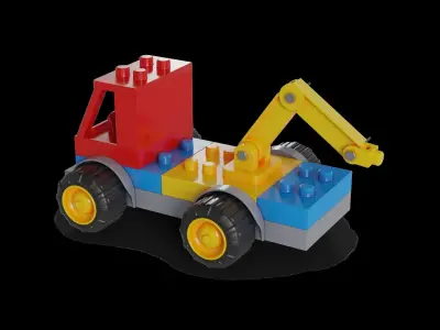 Cars and action games Building Vehicle Set 3D model