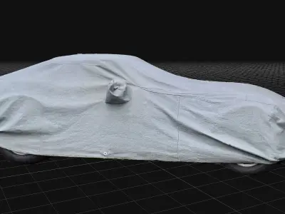 Covered 1978 Corvette Free 3D model