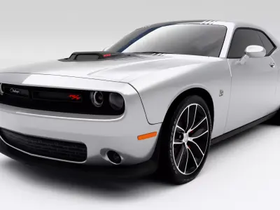 Dodge Challenger 392 HEMI Scat Pack Shaker Low-poly 3D model