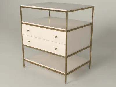 Julian Chichester Bay bedside Table Free low-poly 3D model